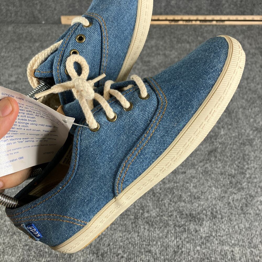 Keds Women's Denim Lace-Up Sneakers - Blue